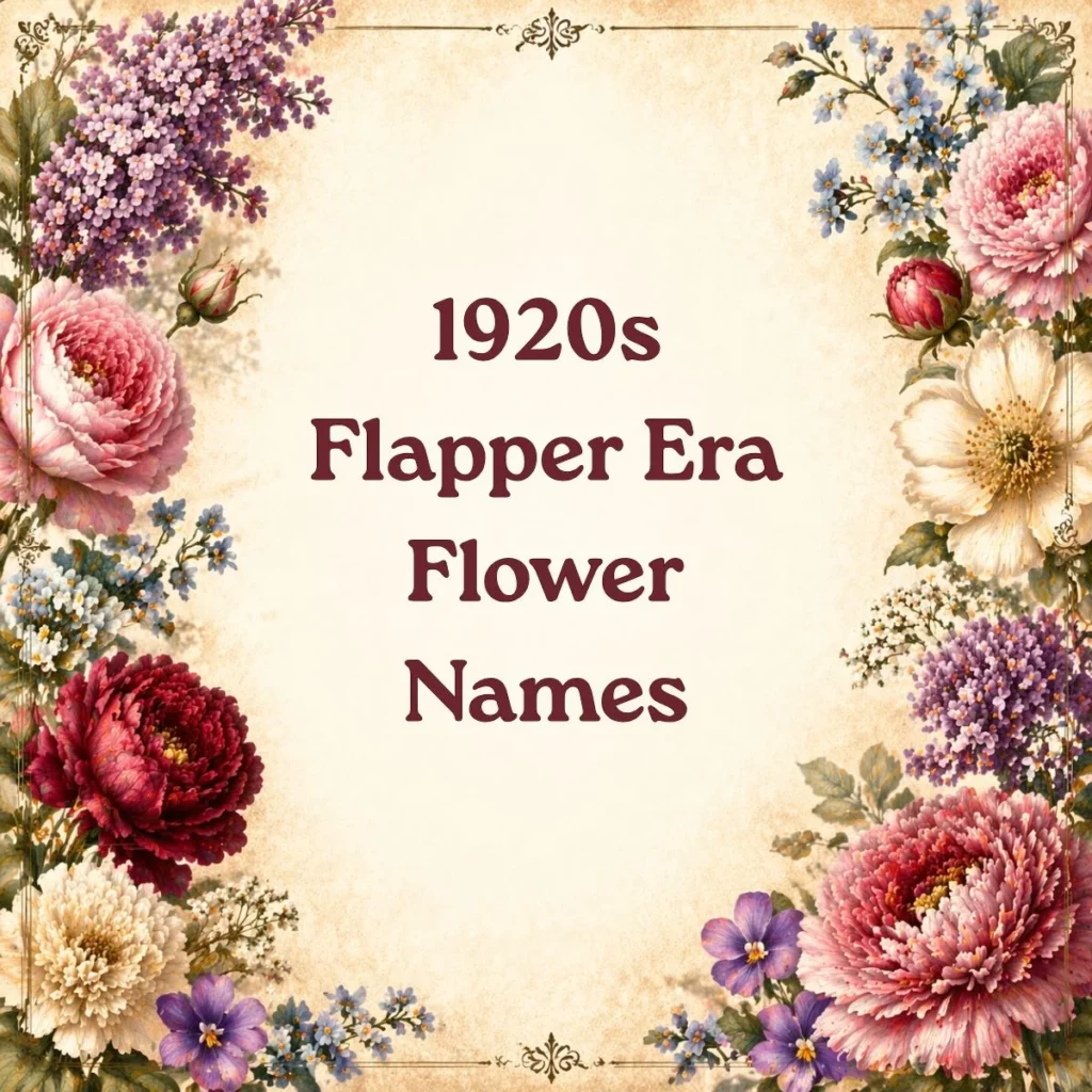 1920s Flapper Era Flower Names