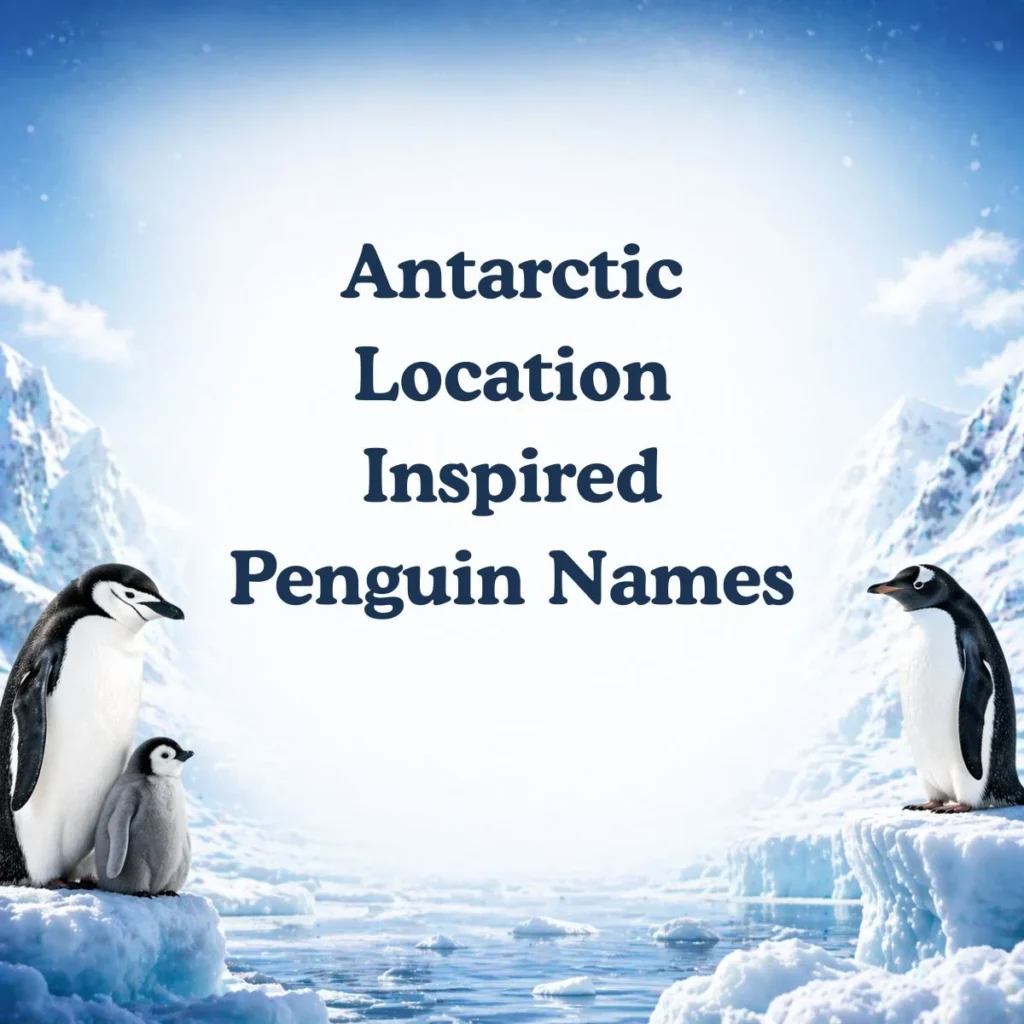 Antarctic Location Inspired Penguin Names