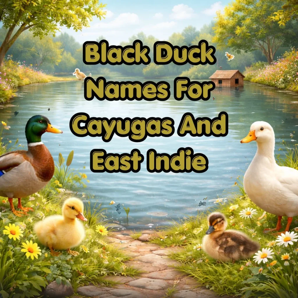 Black Duck Names For Cayugas And East Indie