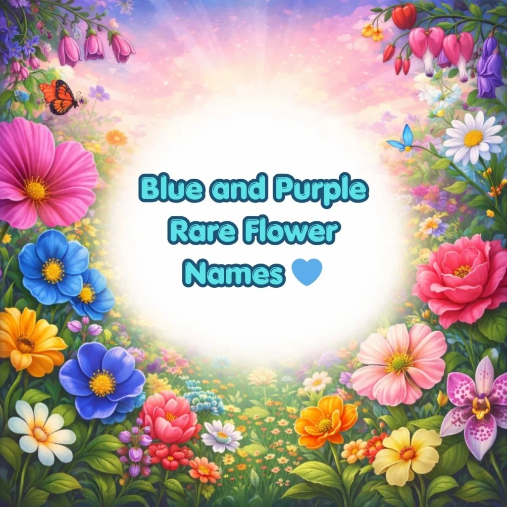 Blue and Purple Rare Flower Names 💙