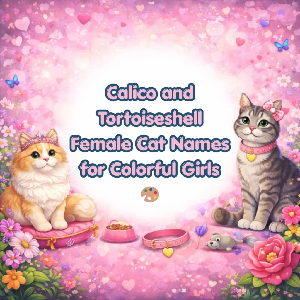 Calico and Tortoiseshell Female Cat Names for Colorful Girls 🎨