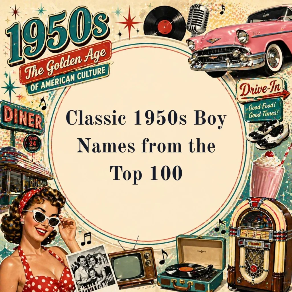 Classic 1950s Boy Names from the Top 100