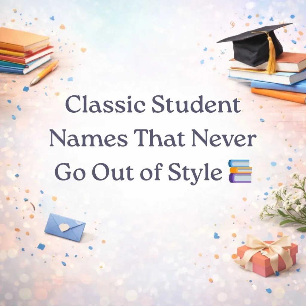 Classic Student Names That Never Go Out of Style 📚