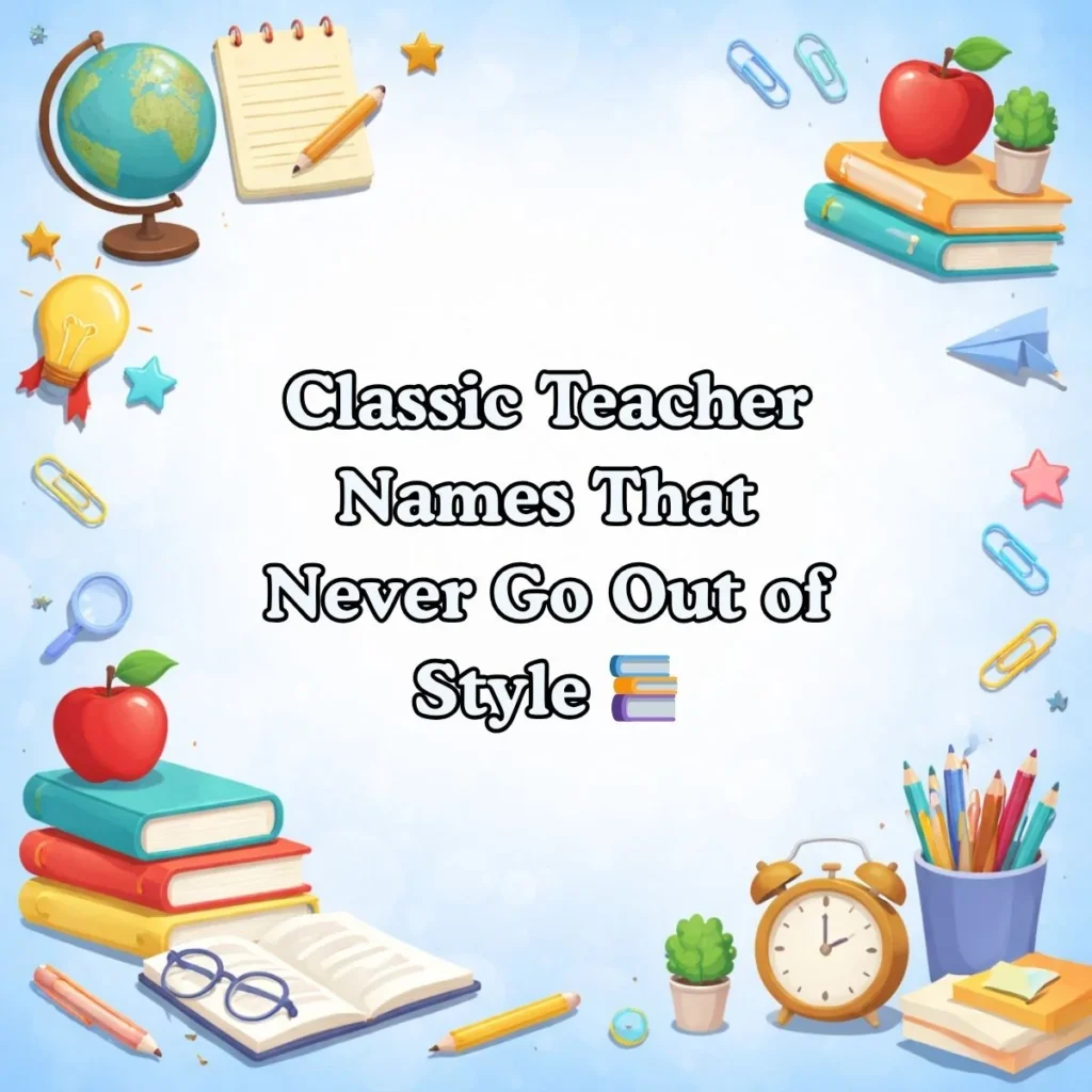 Classic Teacher Names That Never Go Out of Style 📚