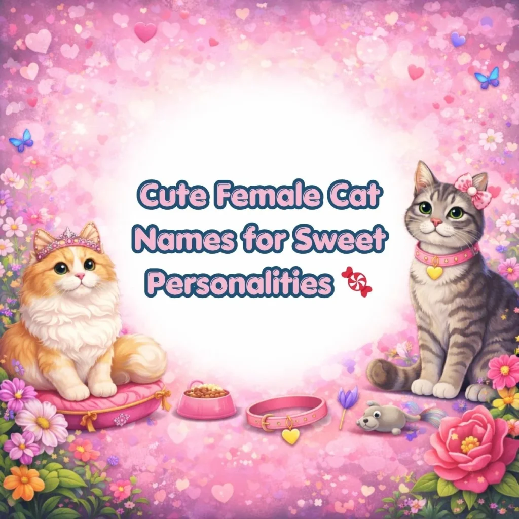 Cute Female Cat Names for Sweet Personalities 🍬