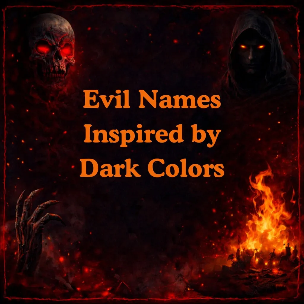 Evil Names Inspired by Dark Colors