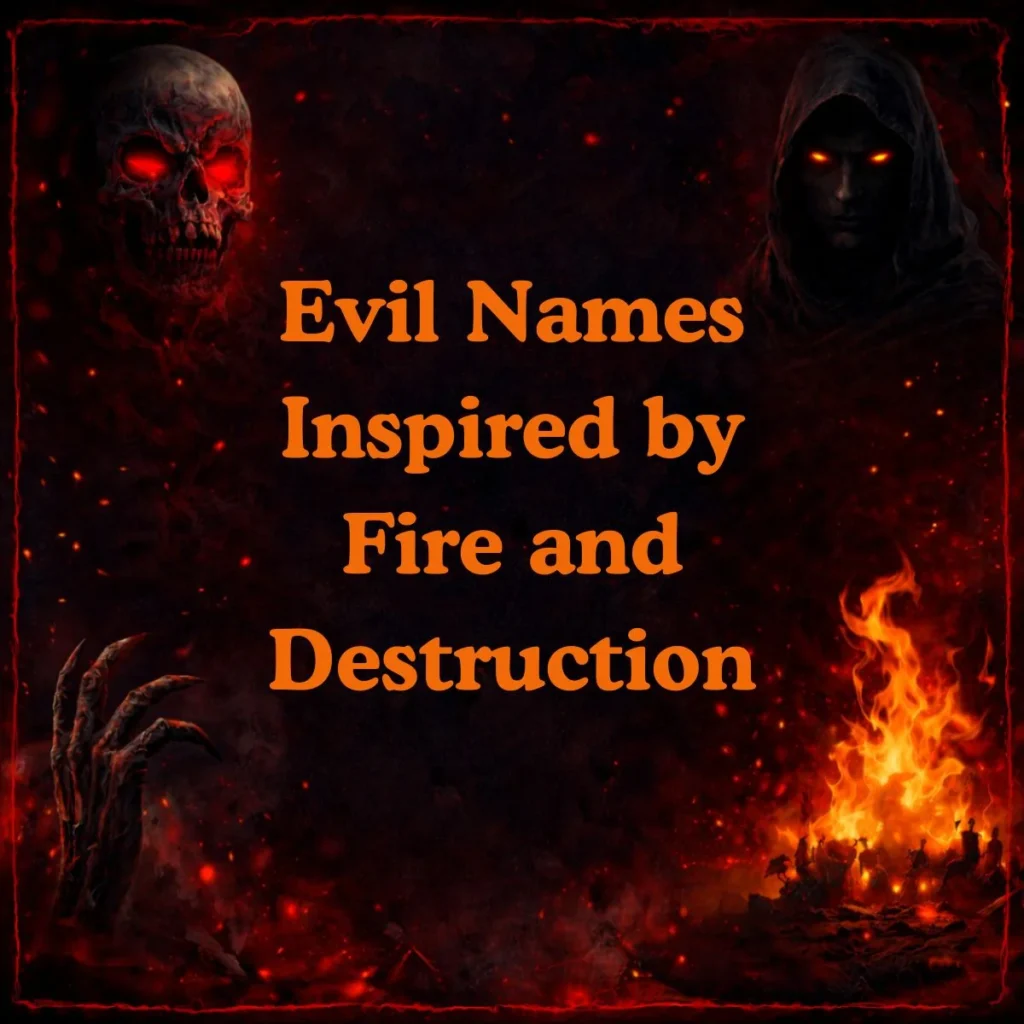 Evil Names Inspired by Fire and Destruction