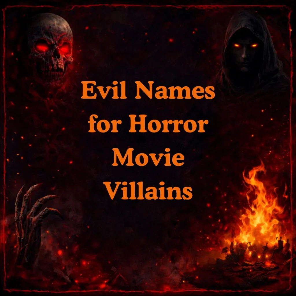 Evil Names for Horror Movie Villains