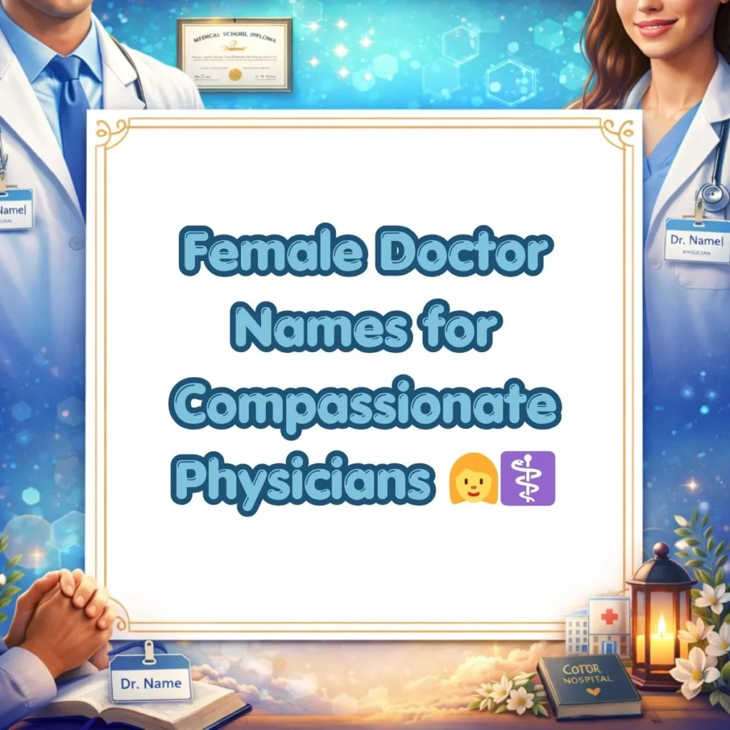 Female Doctor Names for Compassionate Physicians 👩_⚕️
