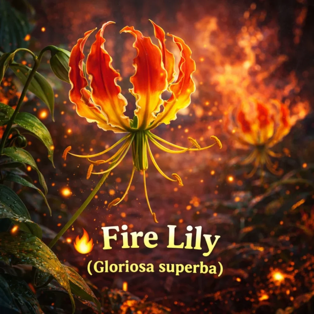 Fire Lily (Gloriosa superba) 🔥