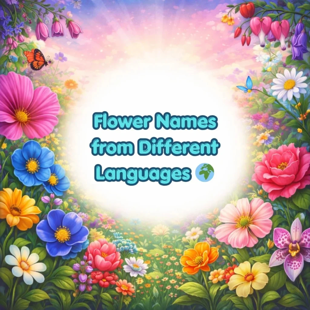 Flower Names from Different Languages 🌍