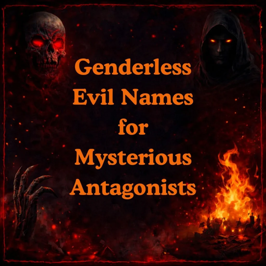 Genderless Evil Names for Mysterious Antagonists