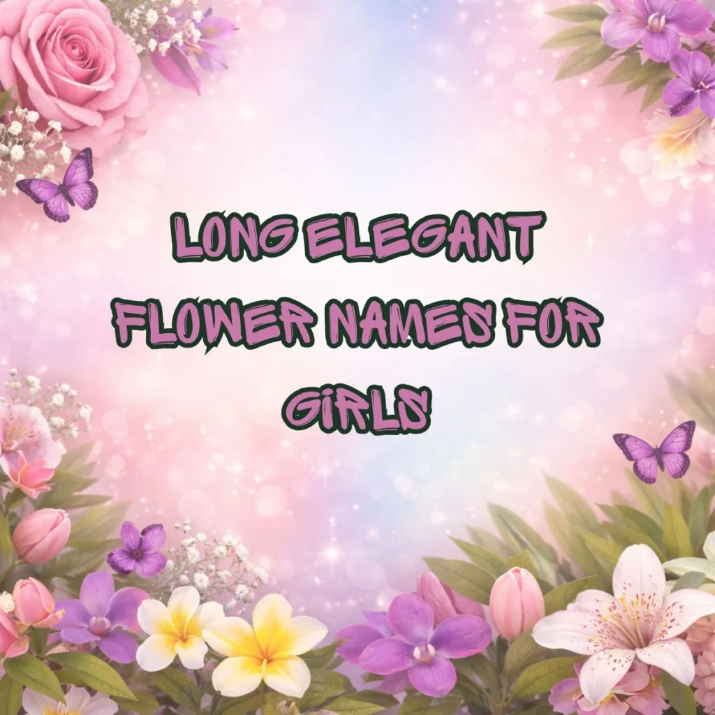Long Elegant Flower Names For Girls