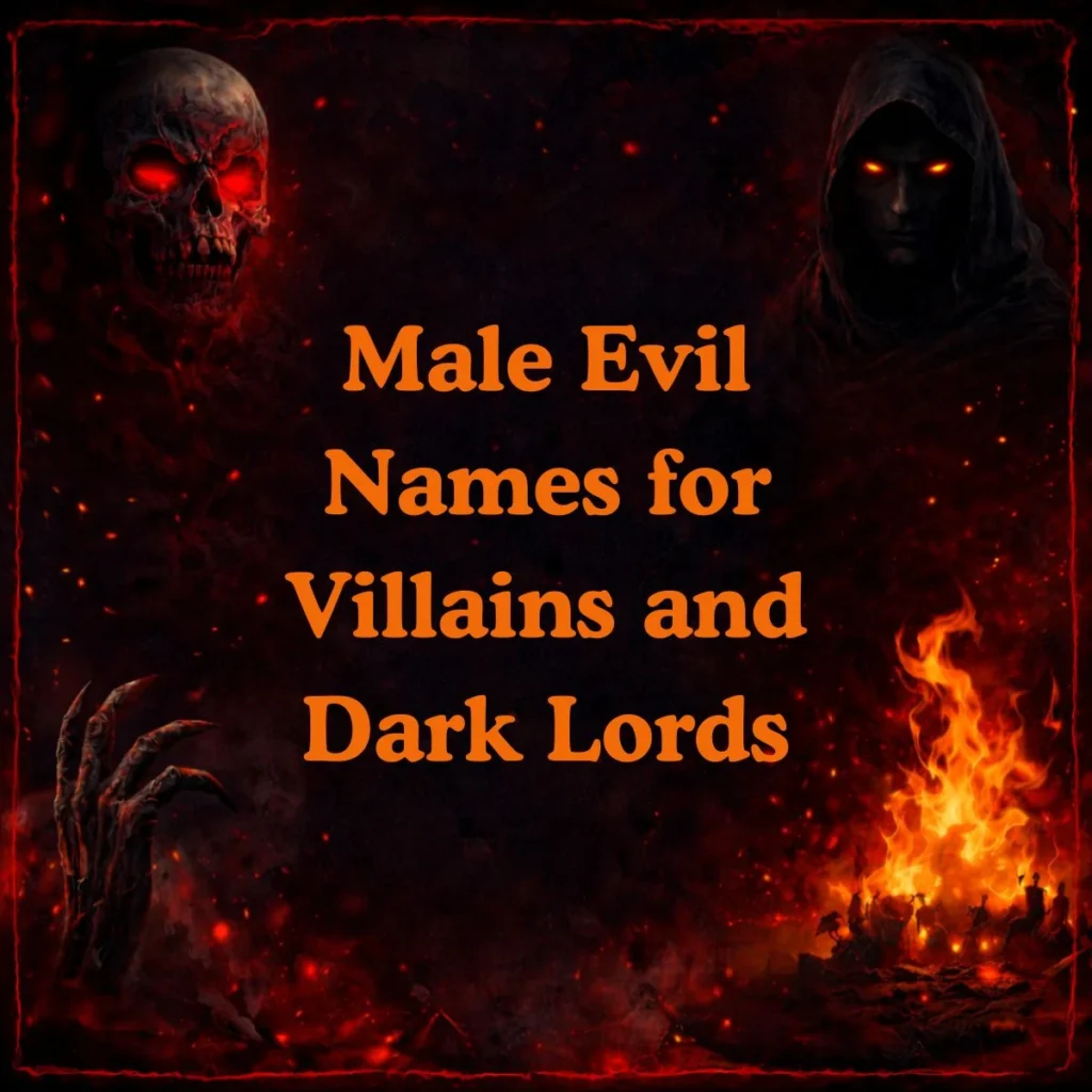 Male Evil Names for Villains and Dark Lords