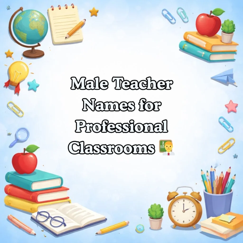Male Teacher Names for Professional Classrooms 👨_🏫