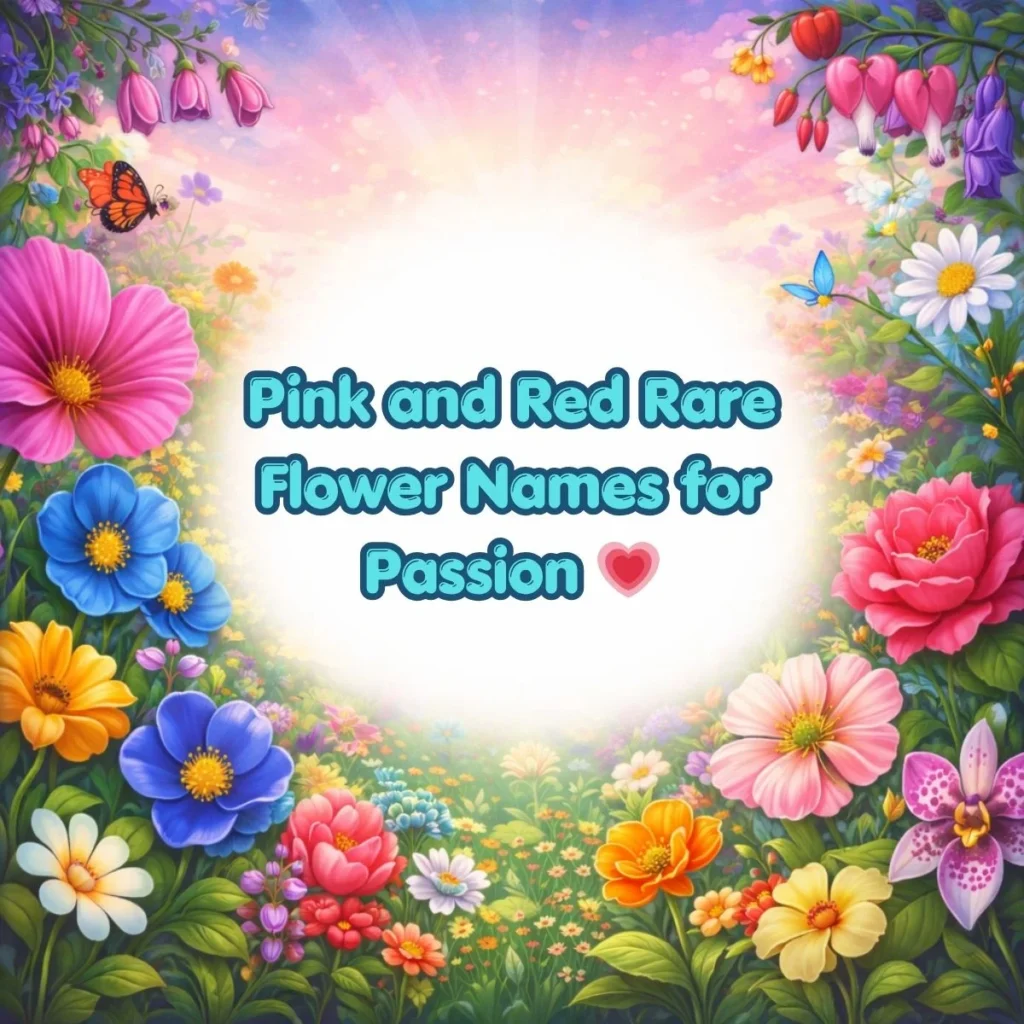 Pink and Red Rare Flower Names for Passion 💗