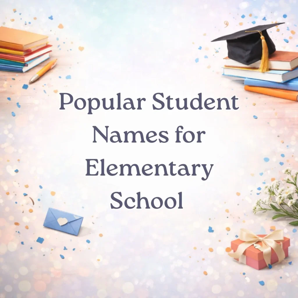 Popular Student Names for Elementary School 🍎