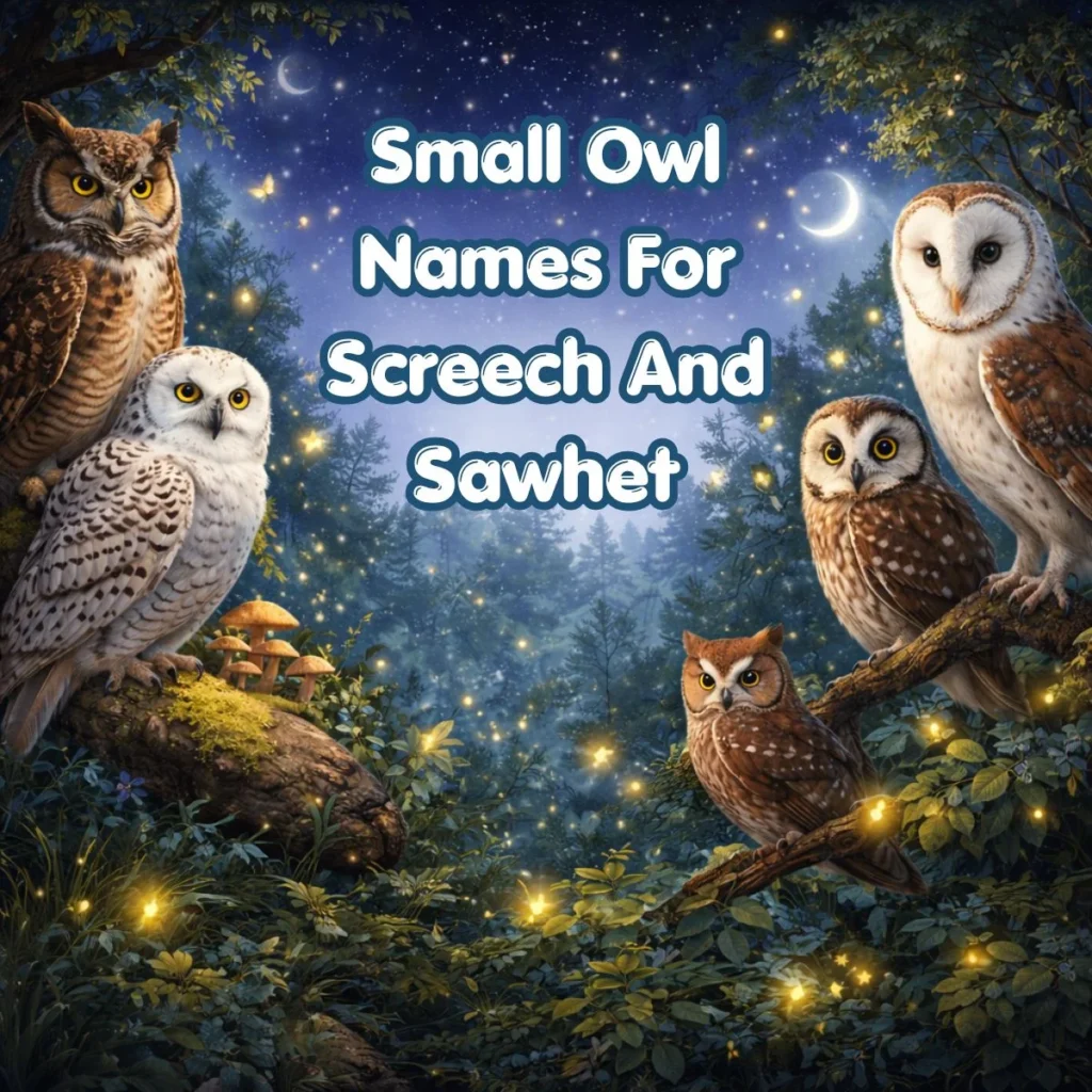 Small Owl Names For Screech And Sawhet