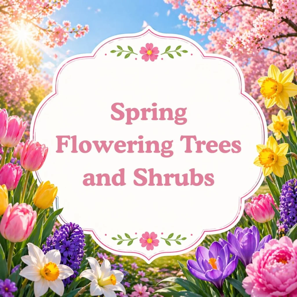 Spring Flowering Trees and Shrubs