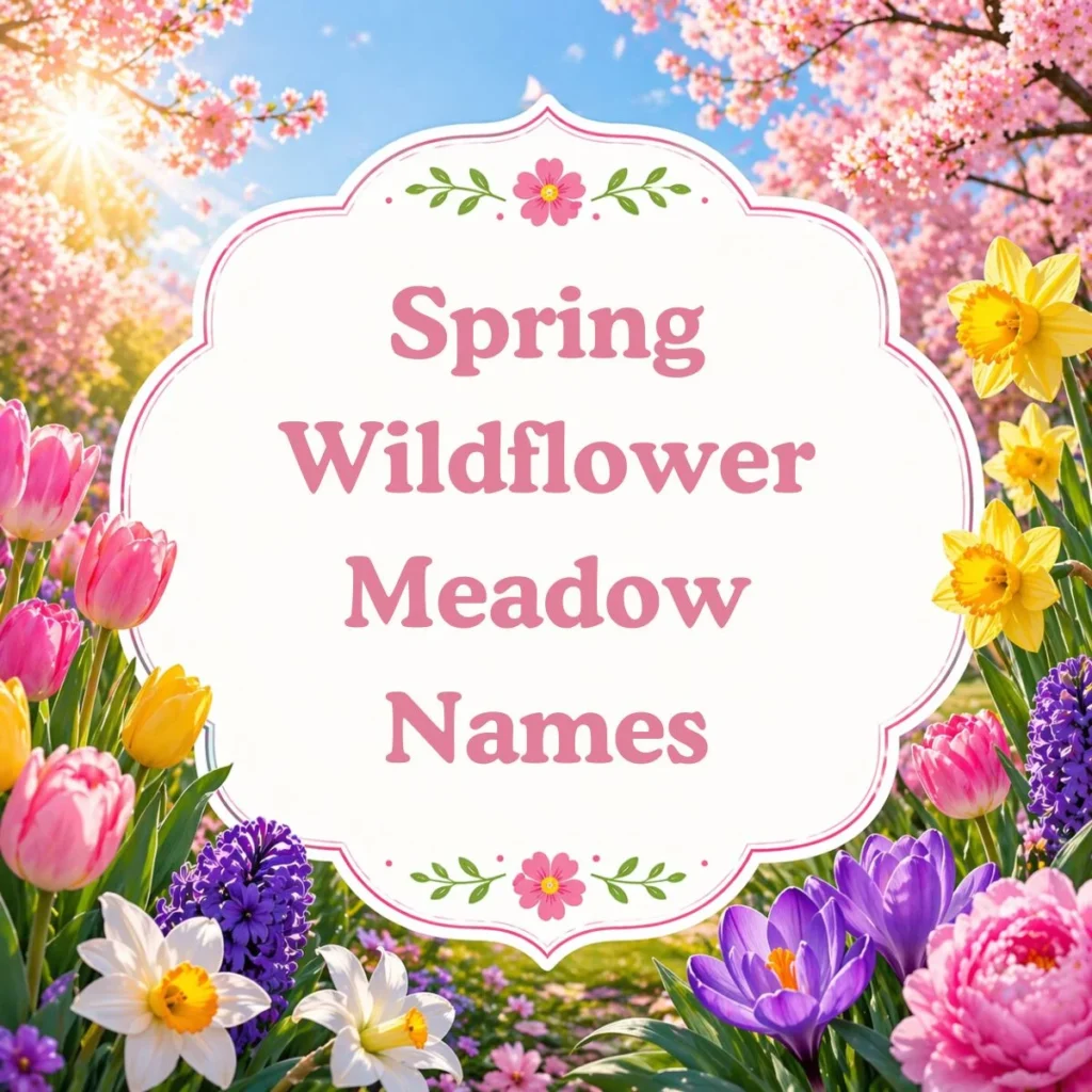 Spring Wildflower Meadow Names