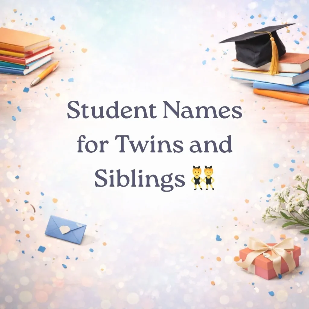 Student Names for Twins and Siblings 👯