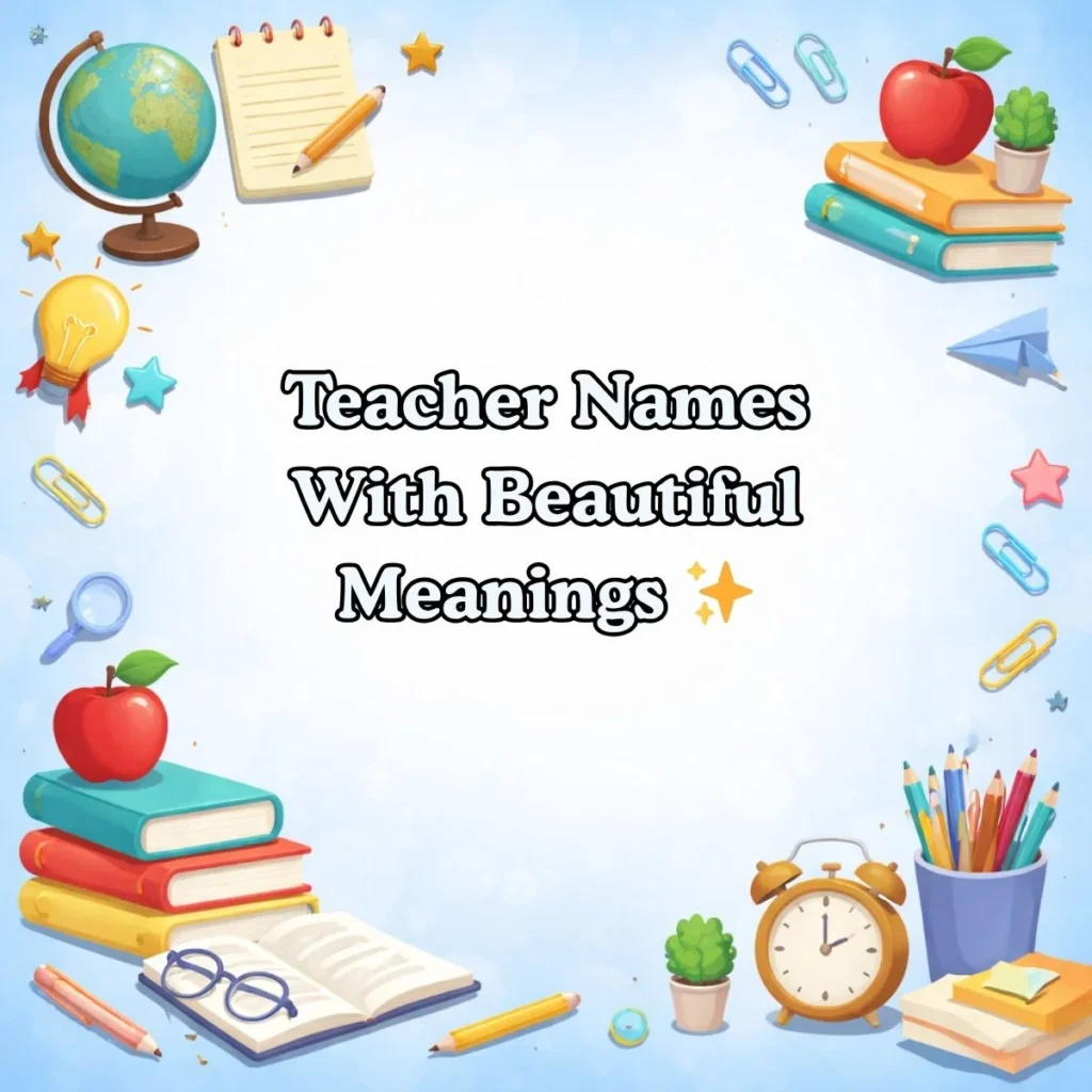 Teacher Names With Beautiful Meanings ✨