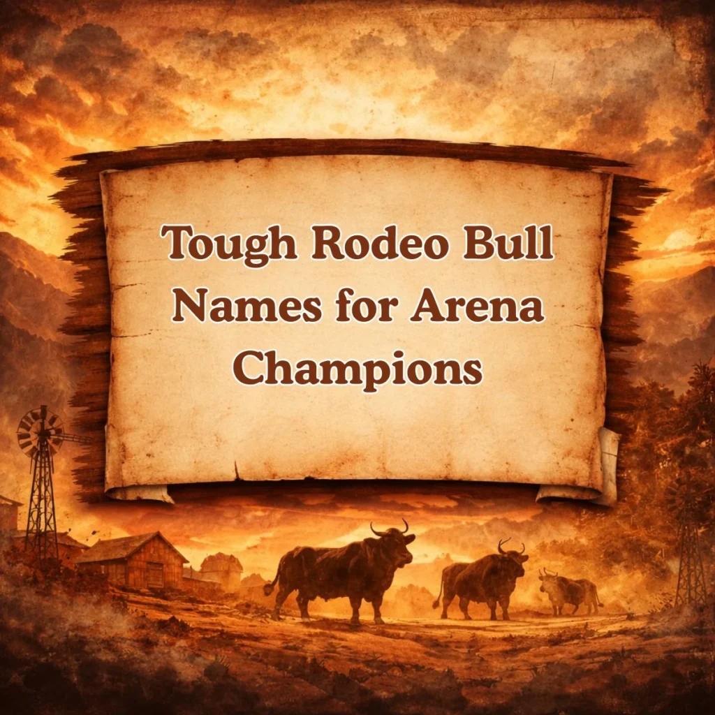 Tough Rodeo Bull Names for Arena Champions