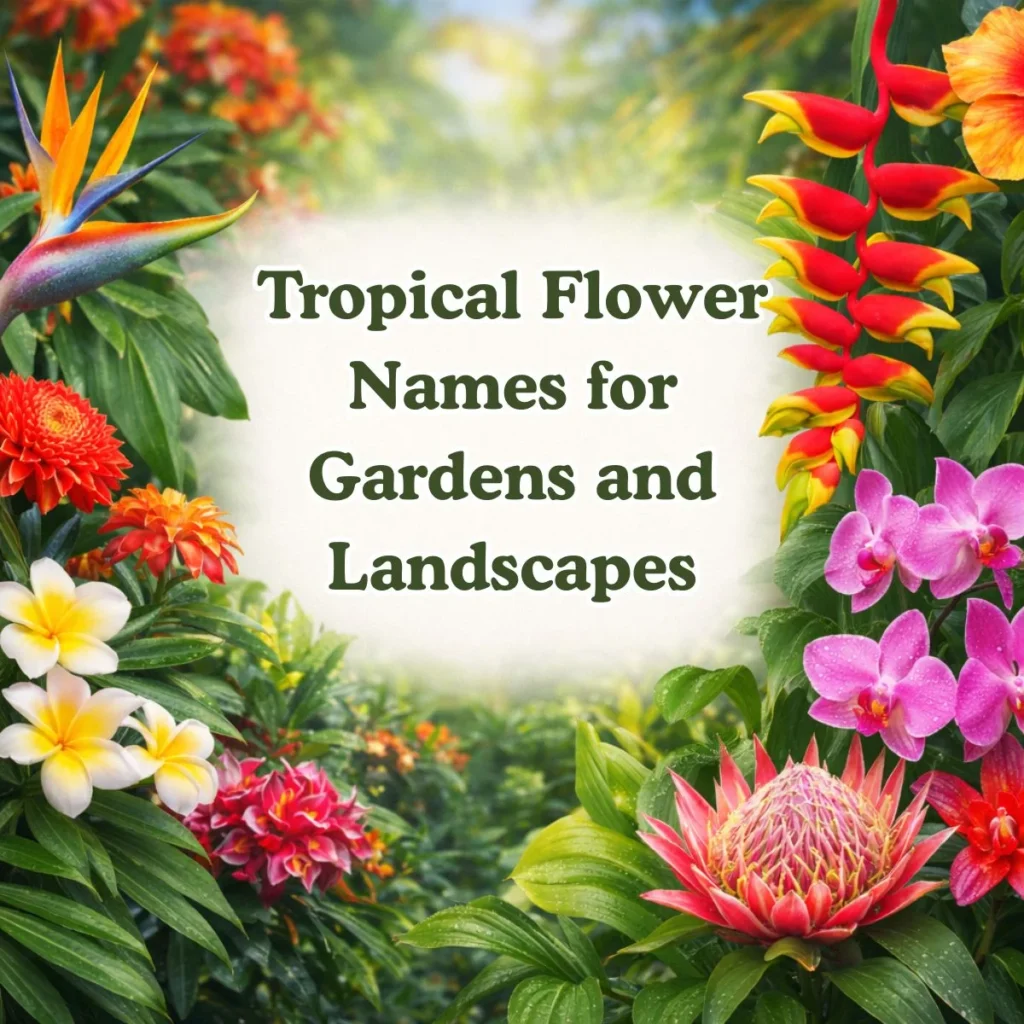 Tropical Flower Names for Gardens and Landscapes