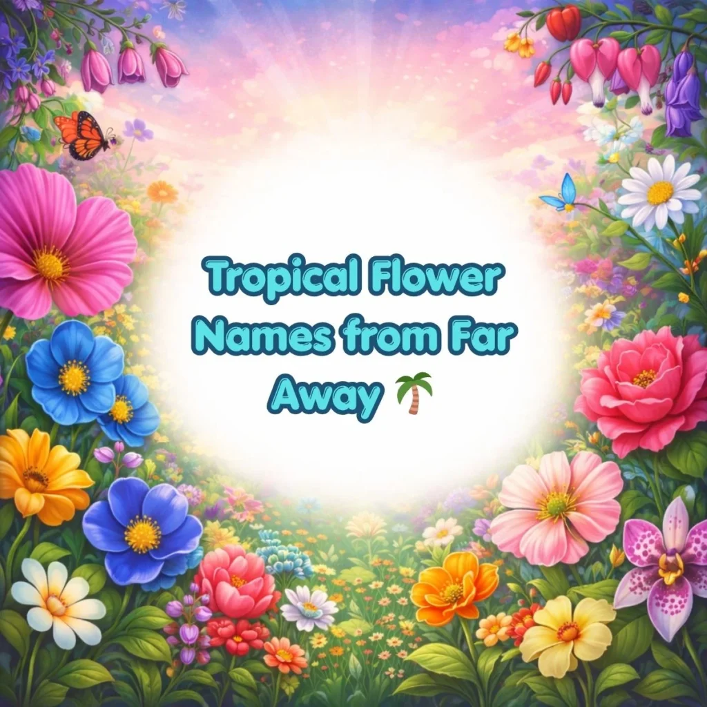 Tropical Flower Names from Far Away 🌴