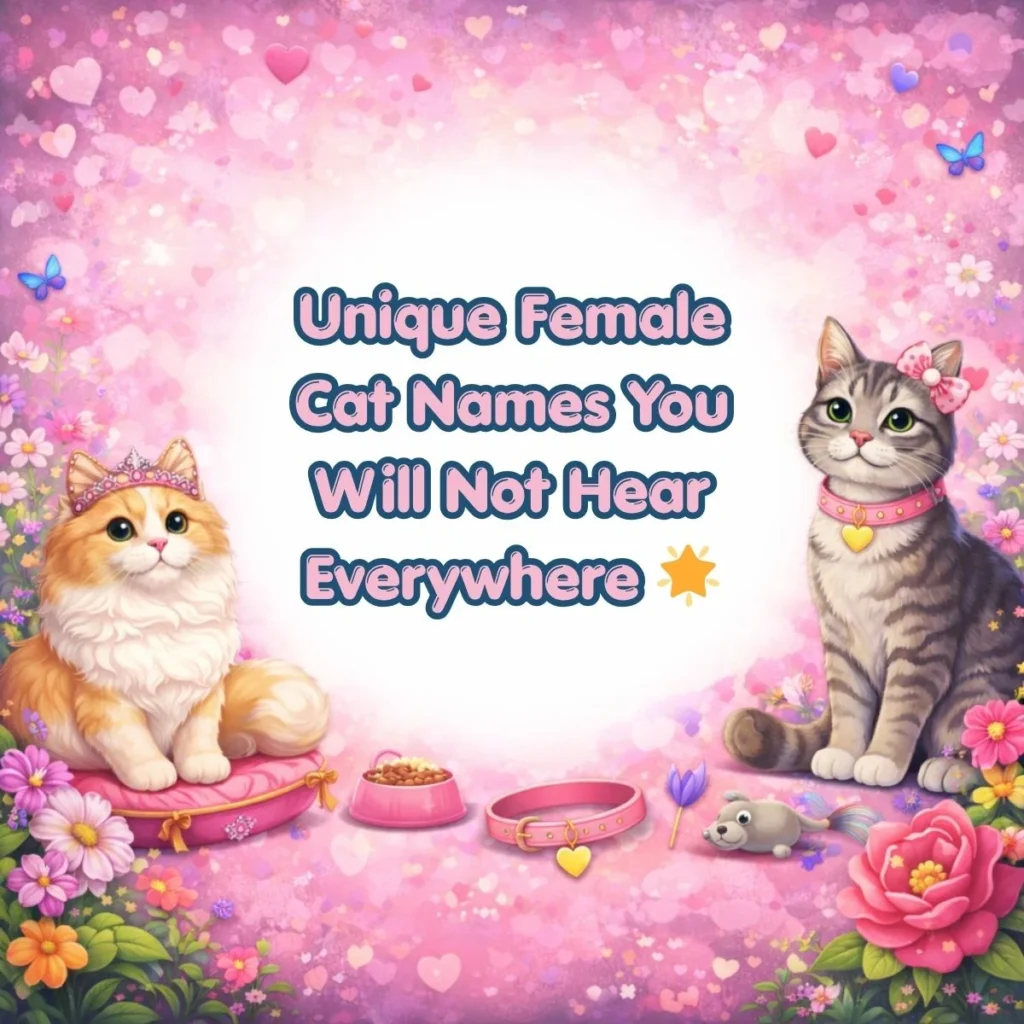 Unique Female Cat Names You Will Not Hear Everywhere 🌟