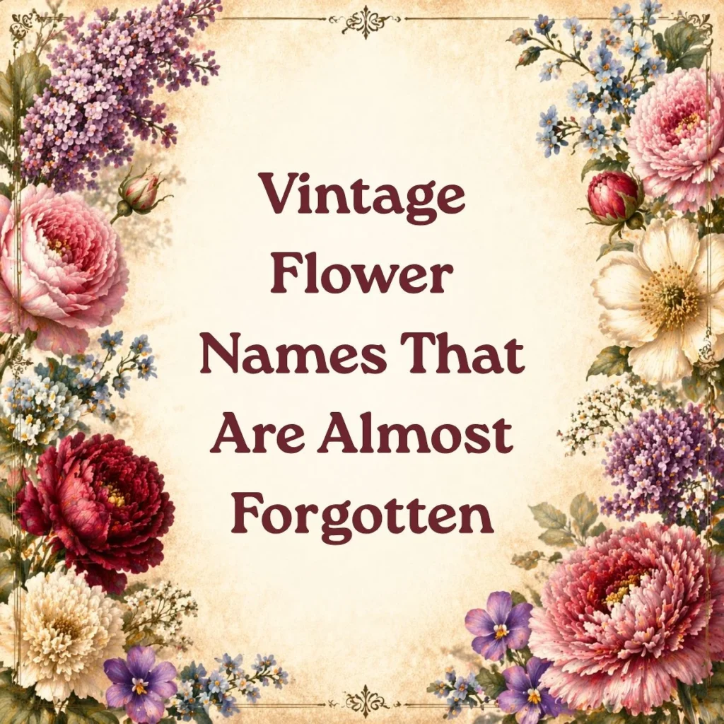 Vintage Flower Names That Are Almost Forgotten