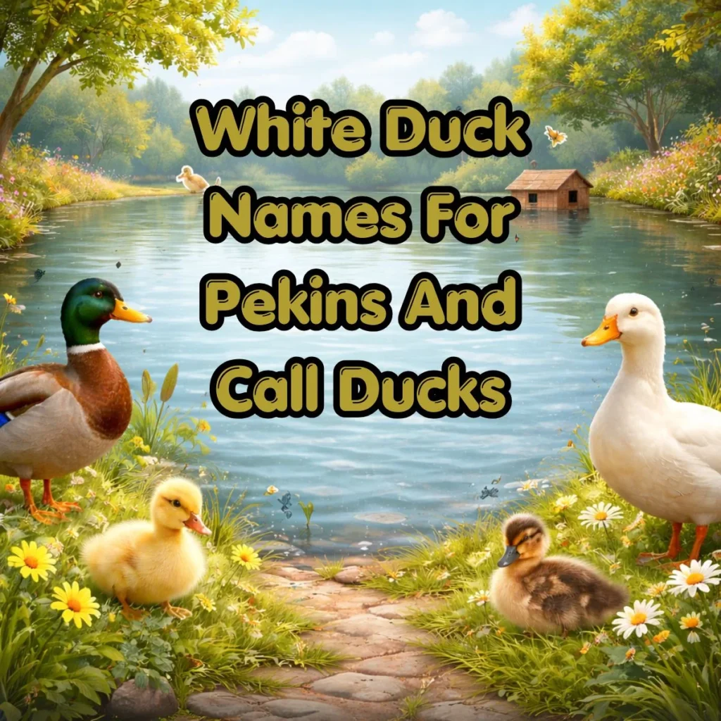 White Duck Names For Pekins And Call Ducks