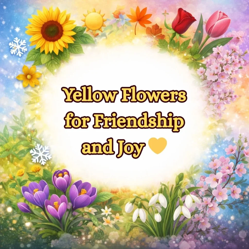 Yellow Flowers for Friendship and Joy 💛