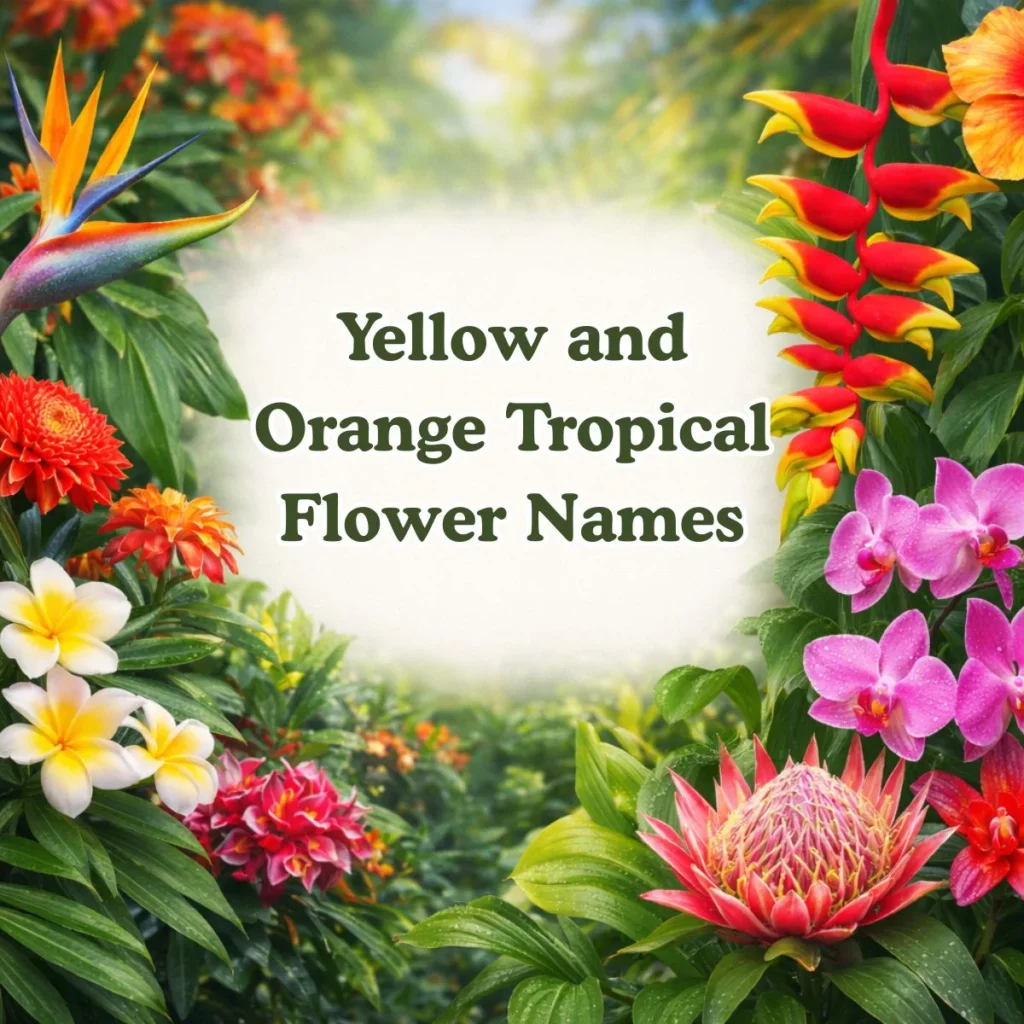 Yellow and Orange Tropical Flower Names