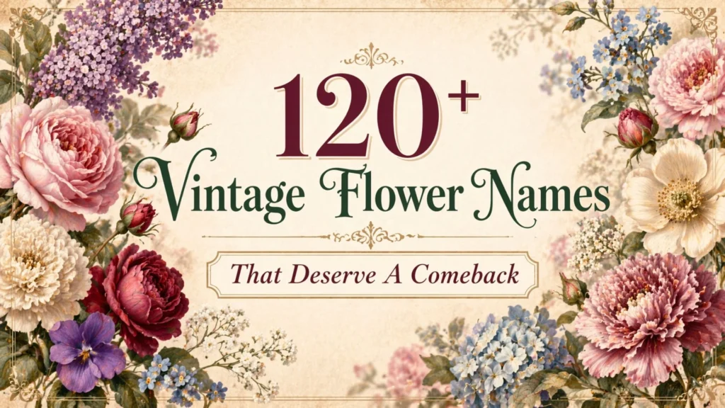 120+ Vintage Flower Names That Deserve A Comeback