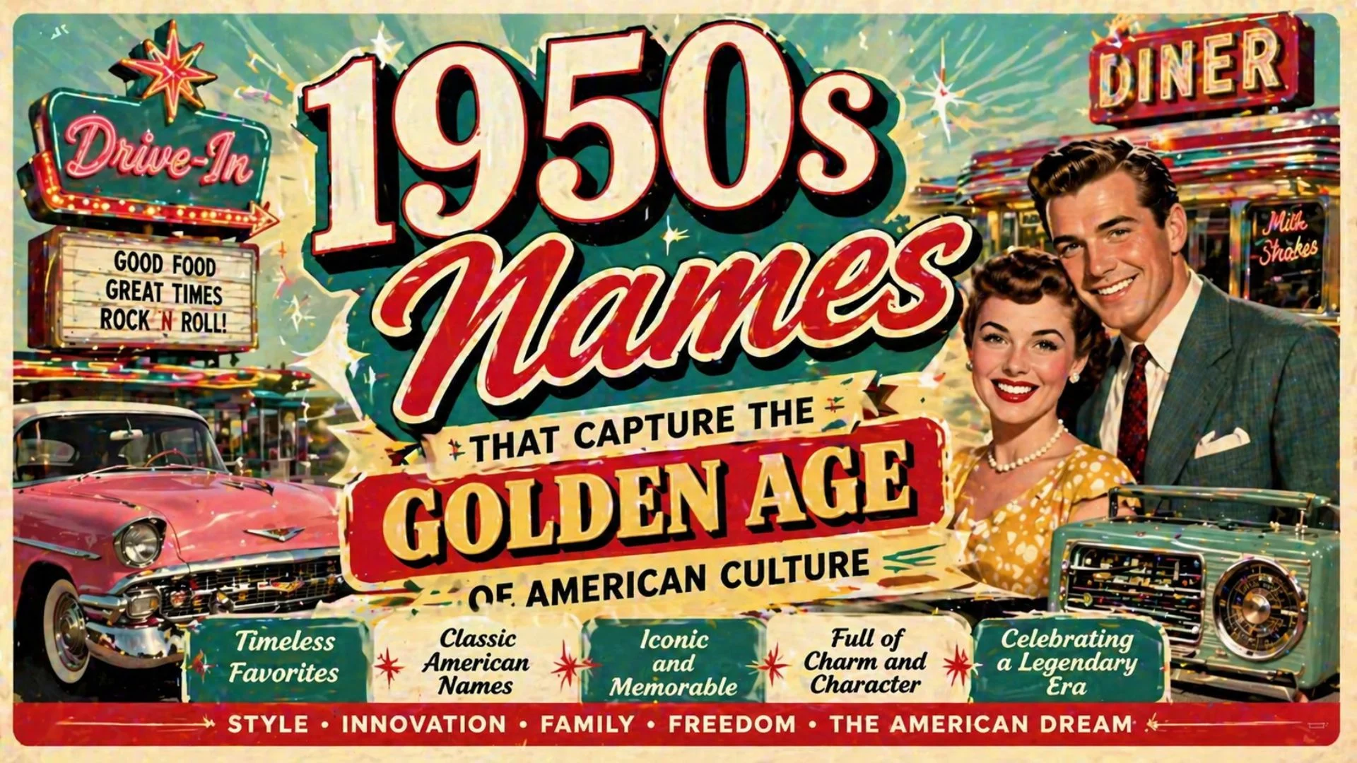 1950s Names That Capture the Golden Age of American Culture