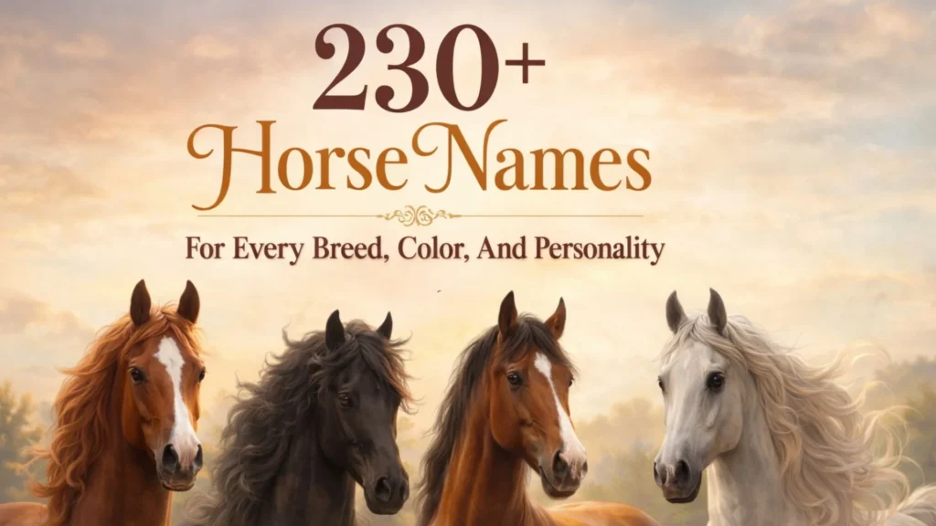 230+ Horse Names For Every Breed Color And Personality