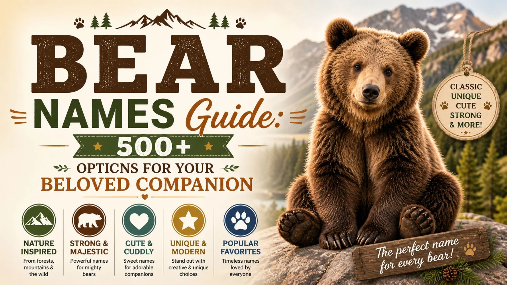 Bear Names Guide 500+ Options for Your Beloved Companion