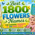 Best 1800 Flowers Names for Gardens, Bouquets and Baby Girls