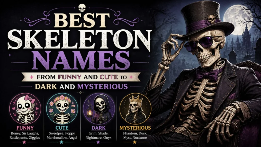 Best Skeleton Names From Funny and Cute to Dark and Mysterious
