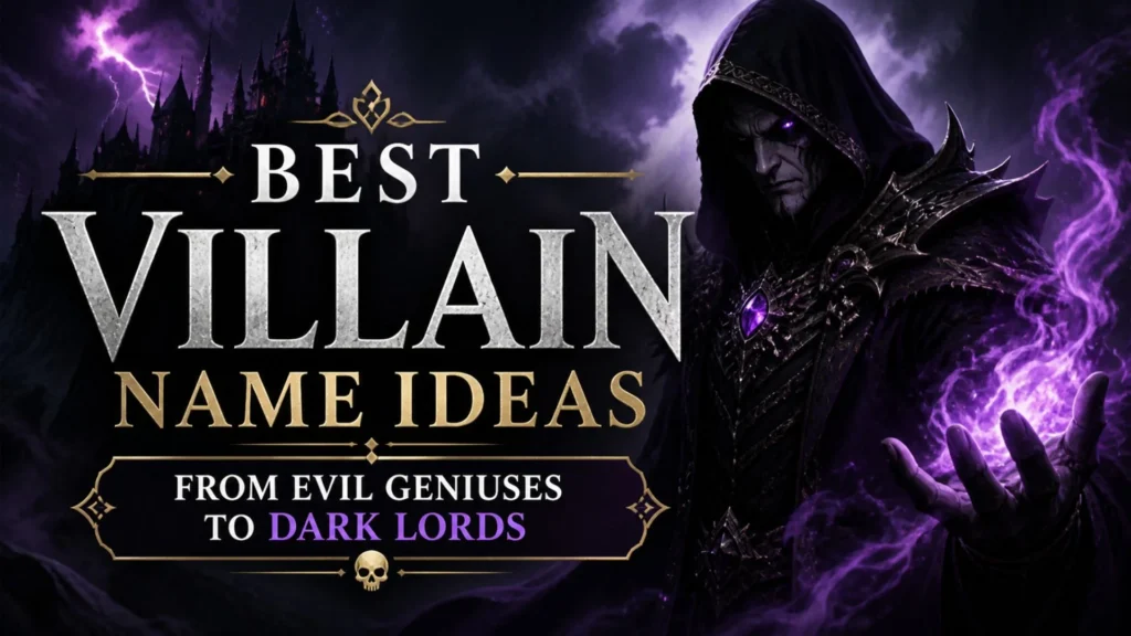 Best Villain Name Ideas From Evil Geniuses to Dark Lords