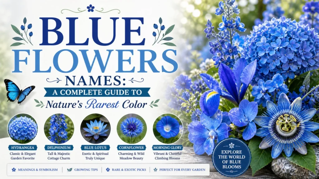 Blue Flowers Names A Complete Guide to Nature's Rarest Color