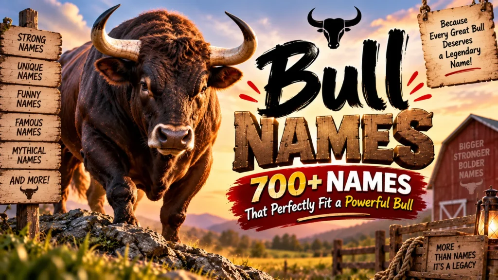 Bull Names 700+ Names That Perfectly Fit a Powerful Bull