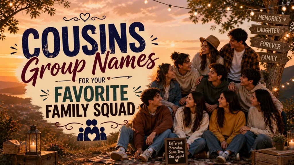 Cousins Group Names for Your Favorite Family Squad
