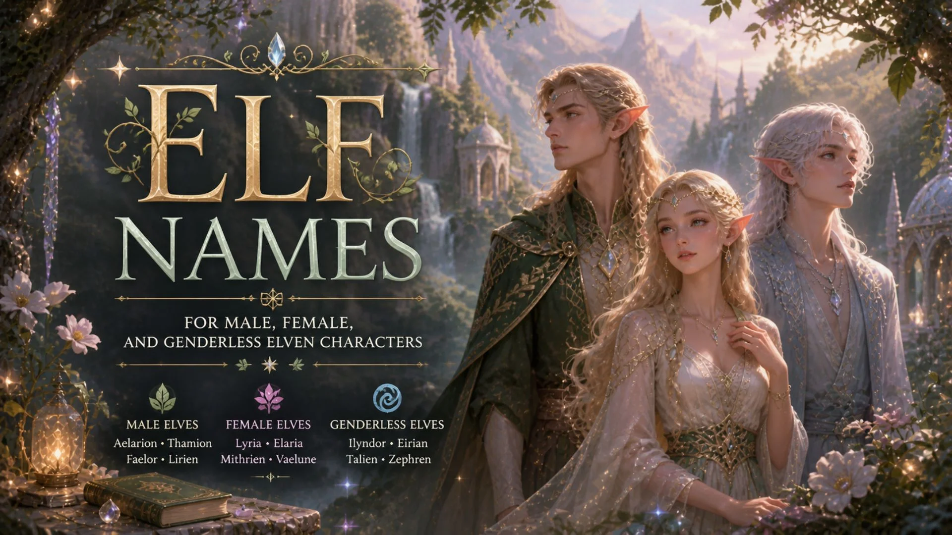 Elf Names for Male, Female, and Genderless Elven Characters