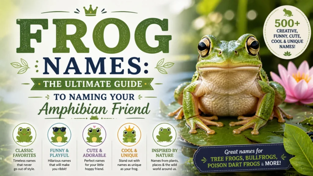 Frog Names The Ultimate Guide to Naming Your Amphibian Friend