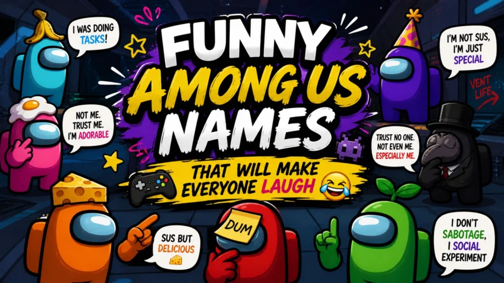 Funny Among Us Names That Will Make Everyone Laugh 🎮👾