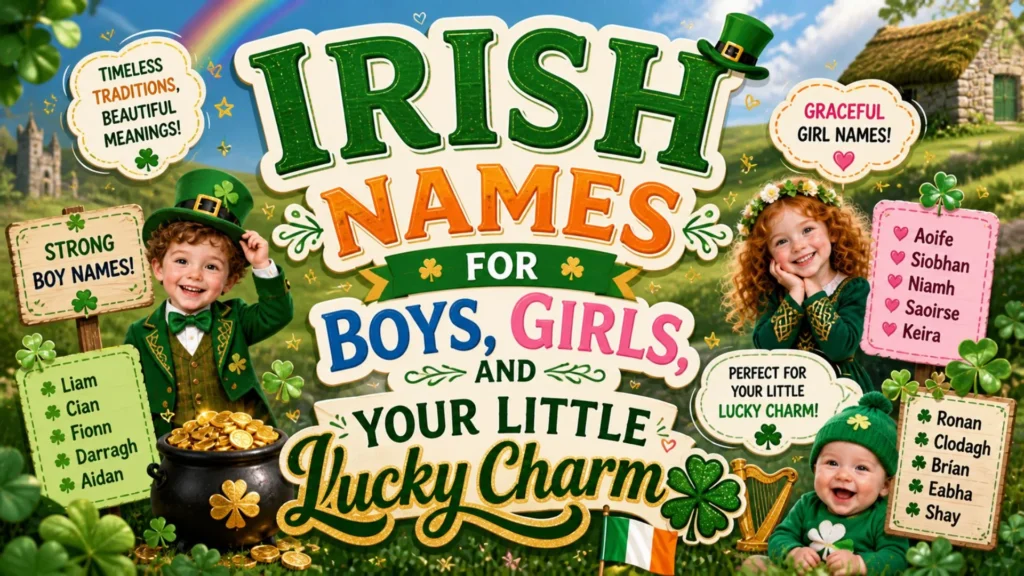 Irish Names for Boys, Girls, and Your Little Lucky Charm 🍀🇮🇪