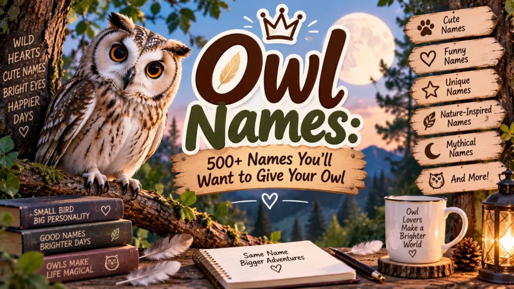Owl Names 500+ Names You’ll Want to Give Your Owl