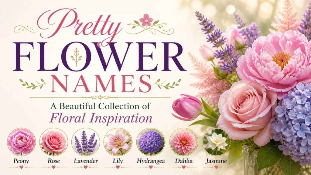 Pretty Flower Names A Beautiful Collection of Floral Inspiration